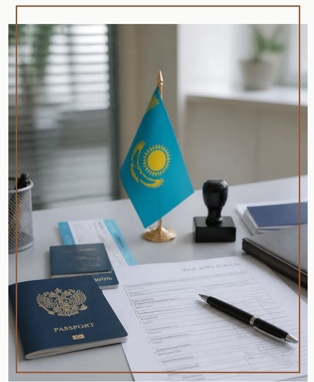 Оформление визы в Казахстан для поездки и работы в Михайловке