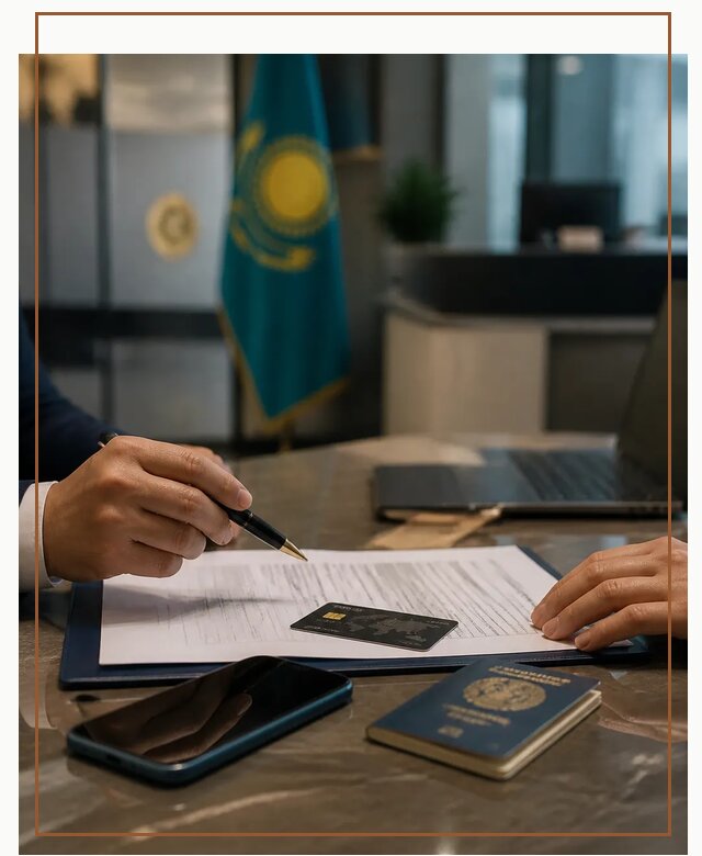 Открытие счета и банковской карты в Казахстане в Михайловке